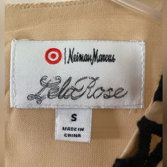 Neiman Marcus Guipure Lela Rose Black Lace Silk Shell Sleeveless Top, S - Picture 6 of 7